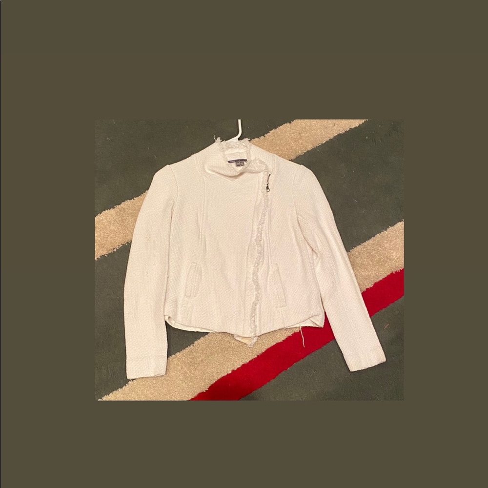 White Twill Coat